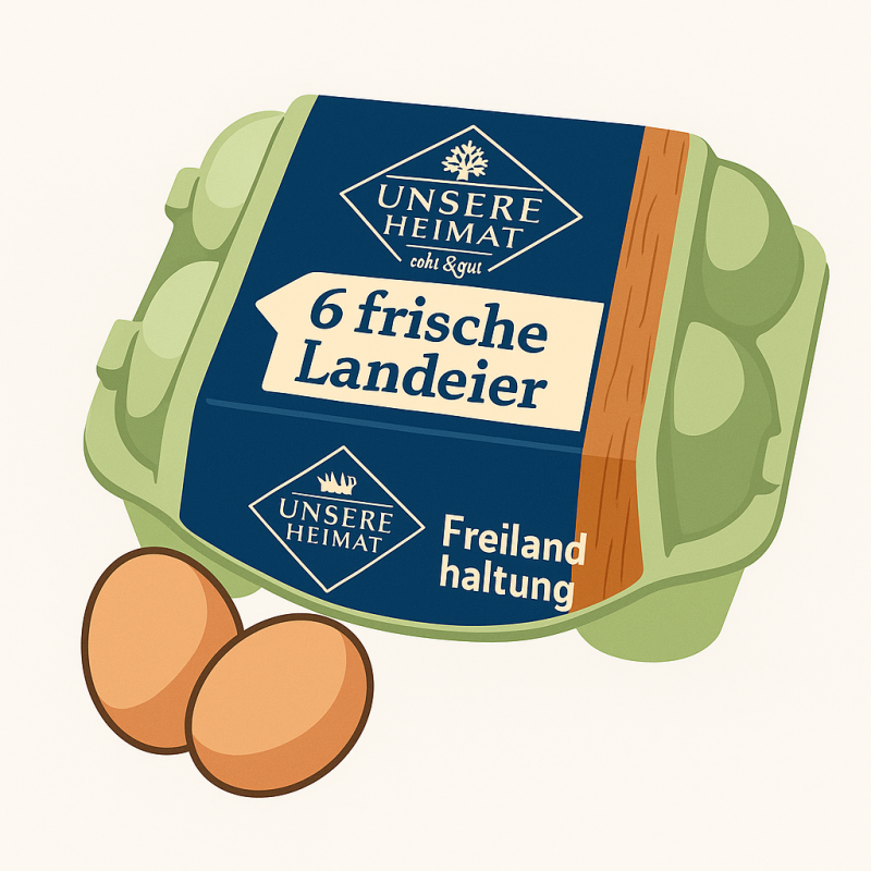 Eier, 6er Pack, frisch